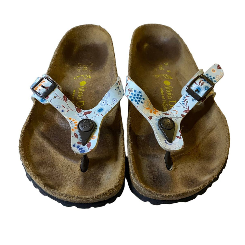 Birkenstock Multicolor Floral Thong Sandals